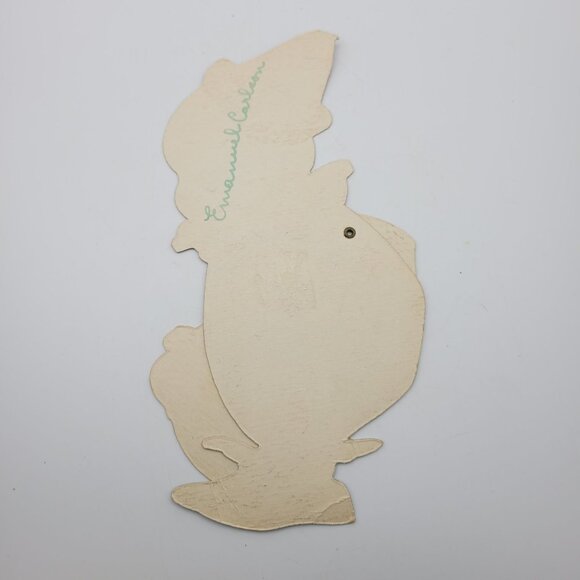 Vintage Valentines Day Clown Die Cut Collectible Paper Greeting Card Art - Picture 5 of 5